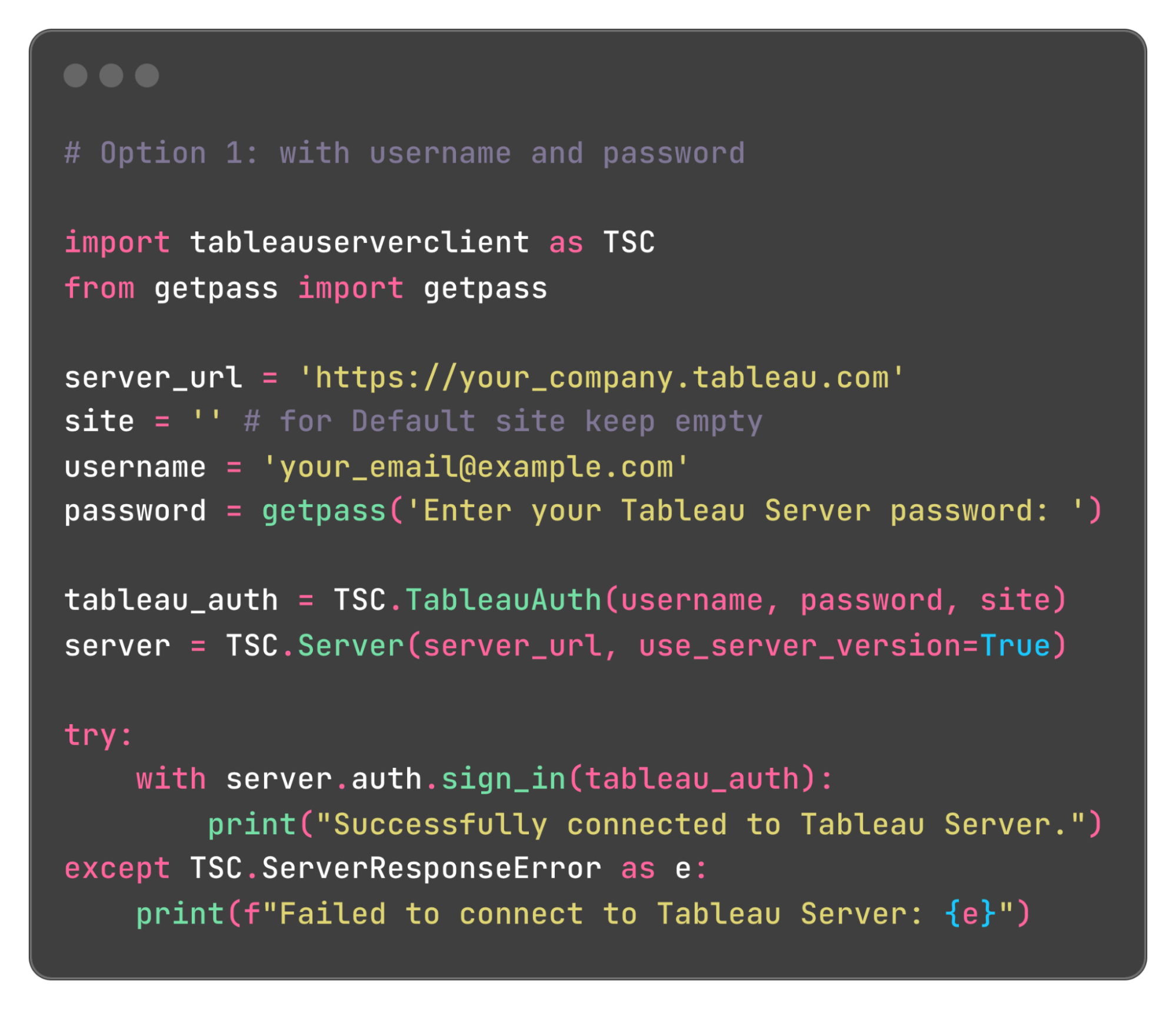 REST API Authentication Code