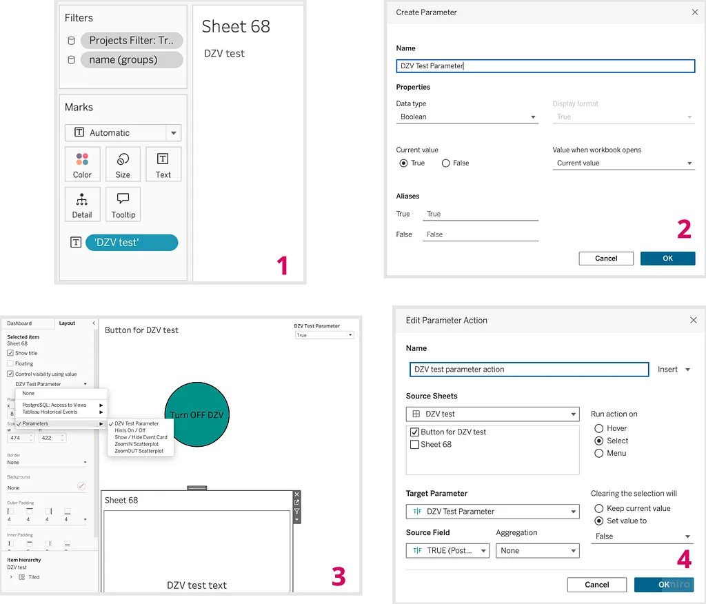 Dynamic Zone Visibility — control visibility using value